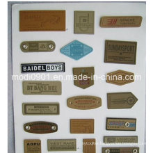 Garment Patch Hand Made Custom Brown Garment Genuine Leather Label, Leather Patch